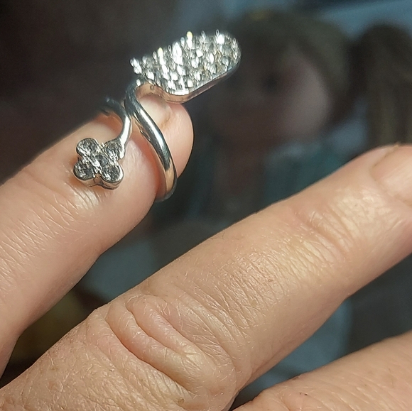 Crystal adjustable ring for your nail. NWT - Picture 1 of 2